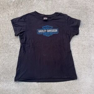 Women's Harley Davidson‎ T-Shirt Biker Motorcycle Y2K Streetwear